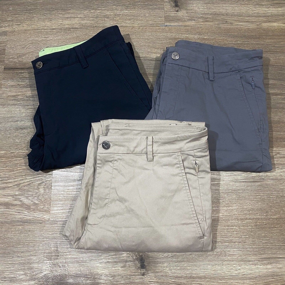 Classic Men's Chinos in Navy, Gray, and Tan